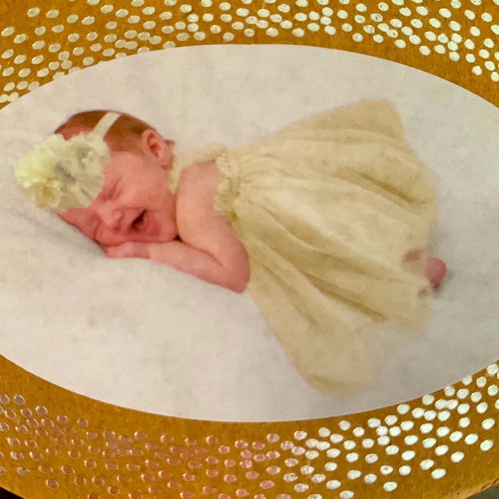 🦋3/$20 Elly & Emmy Baby Photoshoot Dress & Head Band Set. 0-12 Months - Picture 4 of 7
